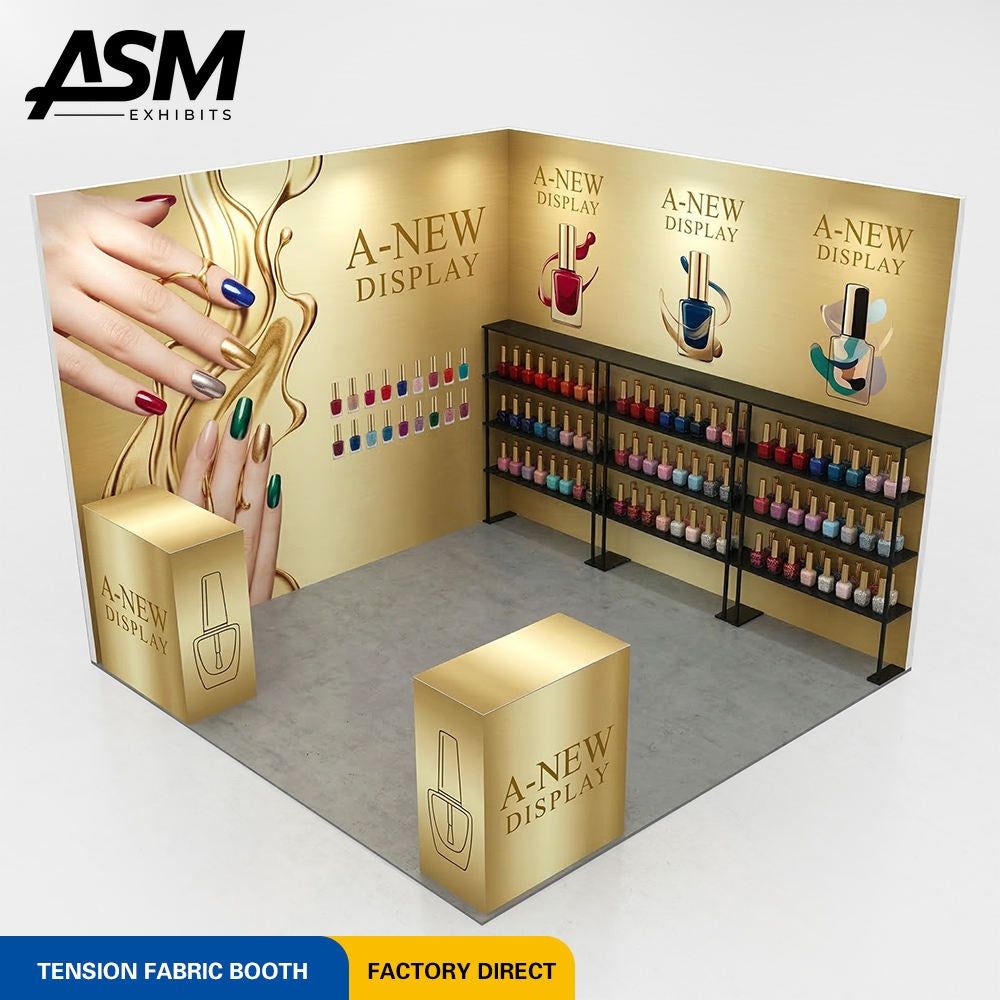 Custom 10x10ft Illuminated Exhibition Booth – view 2