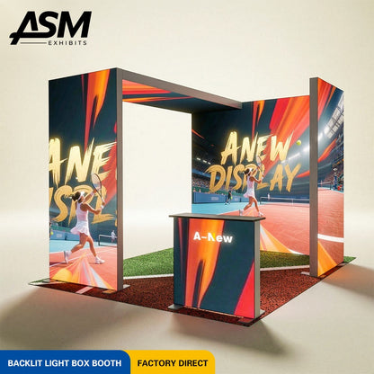 Custom 10x10ft Branded Trade Show Stand – view 1