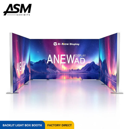 10x10ft Full Wall Custom Trade Show Display – view 1