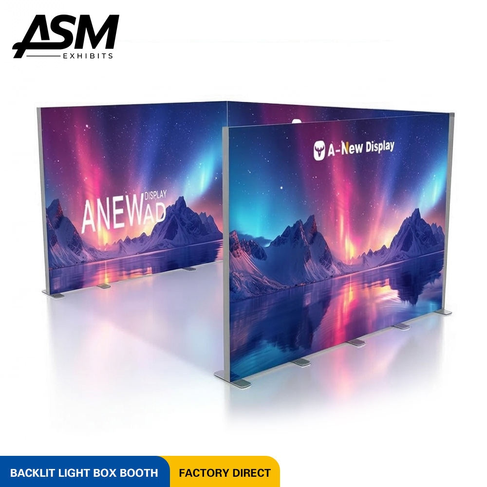 10x10ft Full Wall Custom Trade Show Display – view 3
