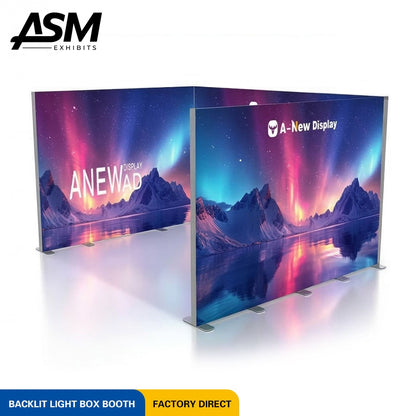 10x10ft Full Wall Custom Trade Show Display – view 3