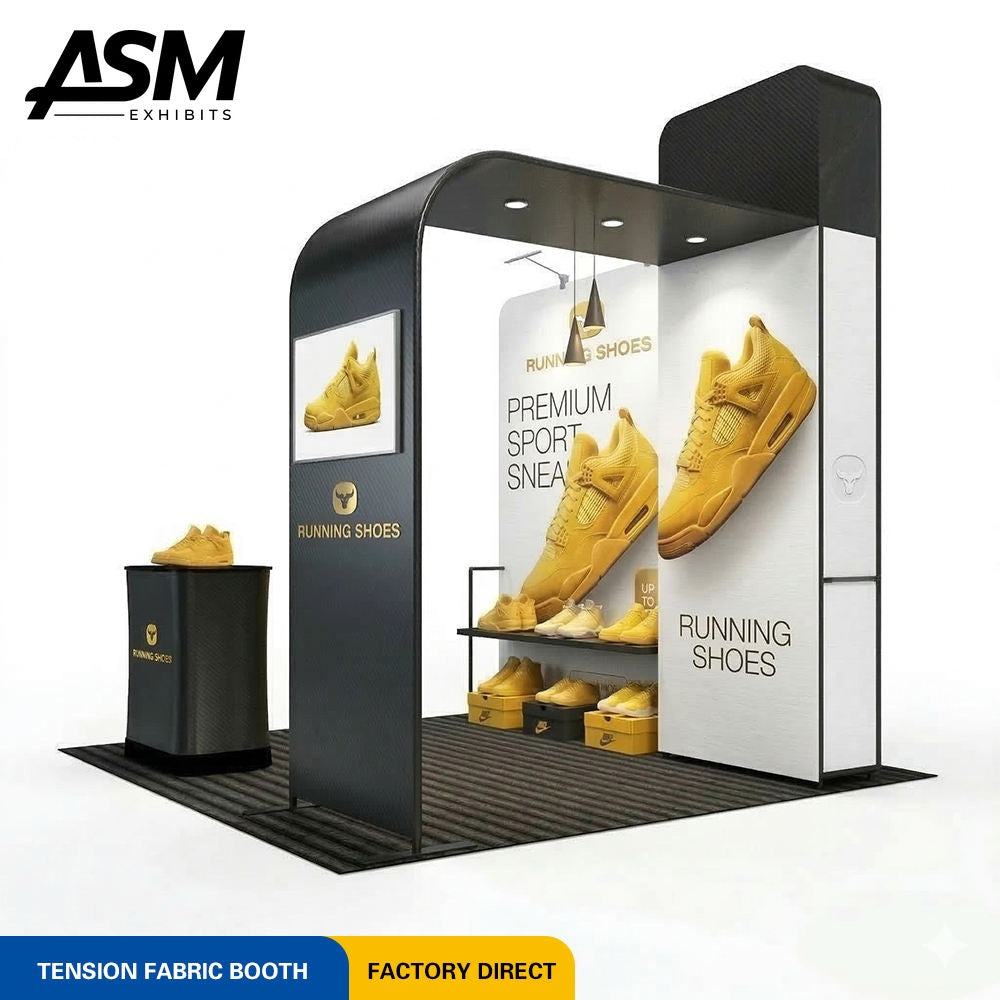Custom 10x10ft Corporate Exhibition Booth – view 2