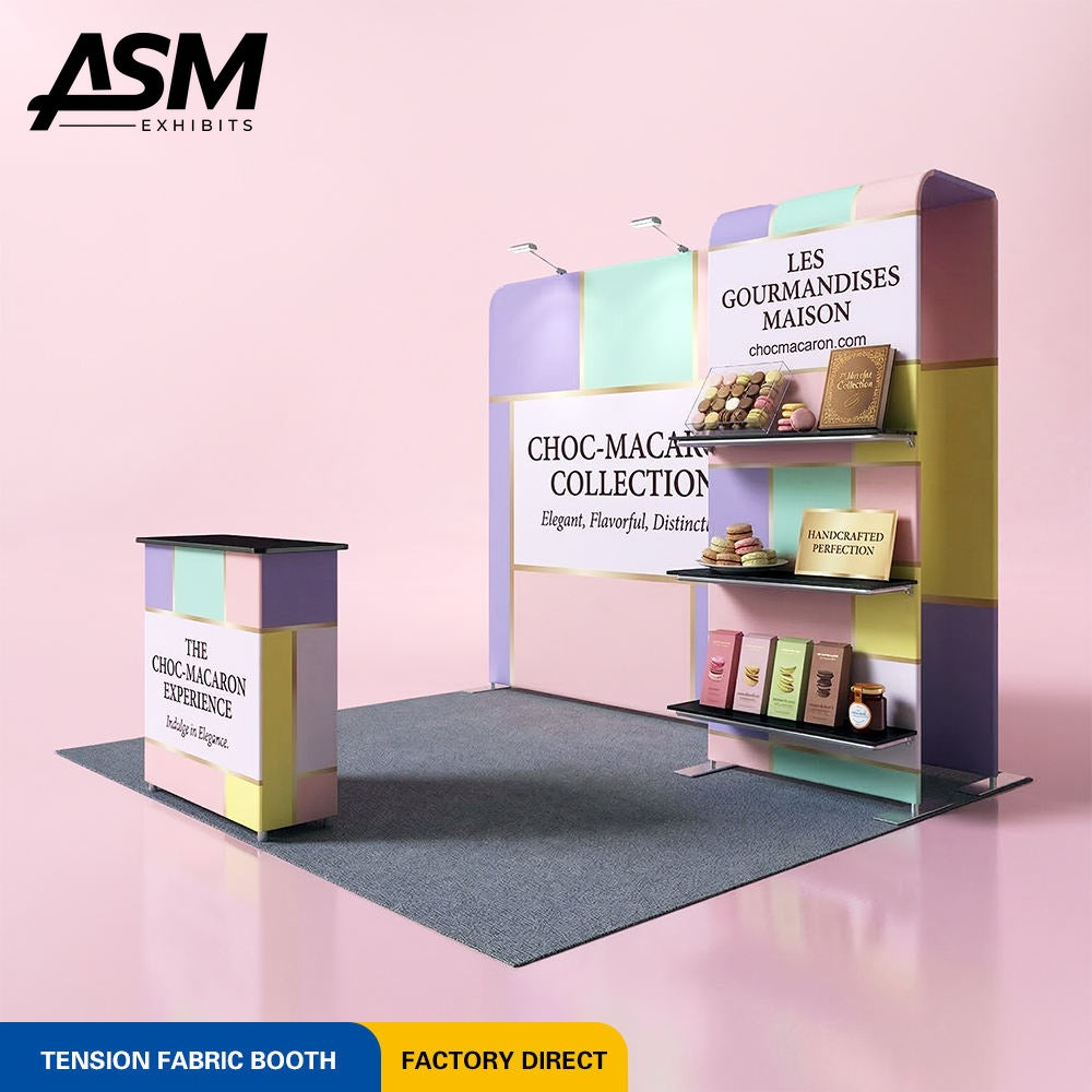10x10ft Convention Center Trade Show Booth – view 1