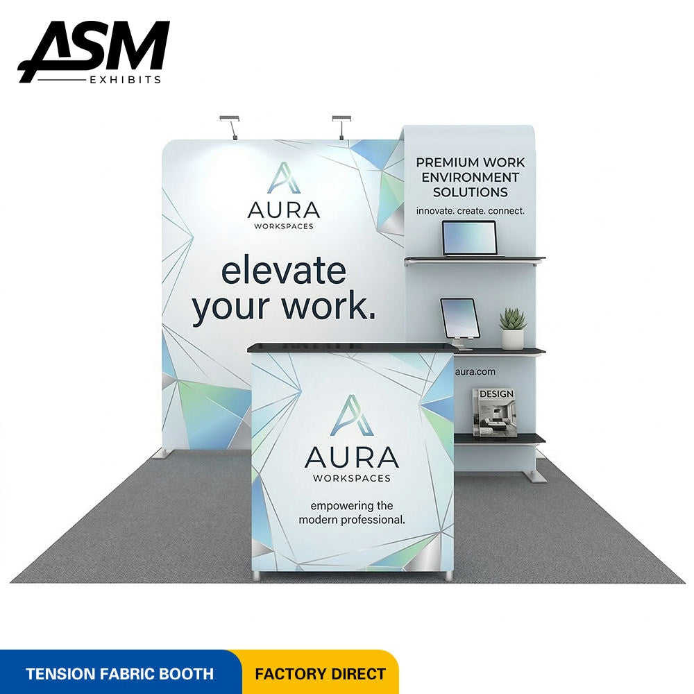 Custom 10x10ft Product Launch Exhibition Stand – view 1