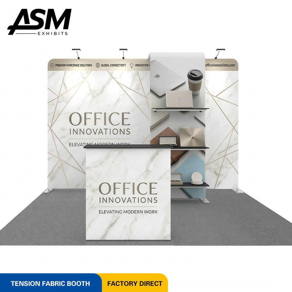 10x10ft Brand Activation Trade Show Booth – view 2
