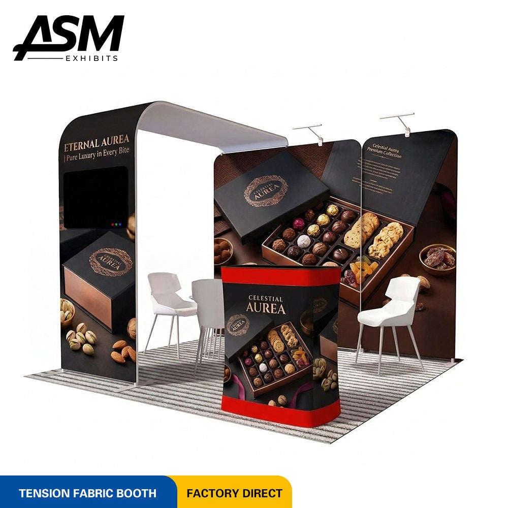 Custom 10x10ft Event Marketing Exhibition Booth – view 1