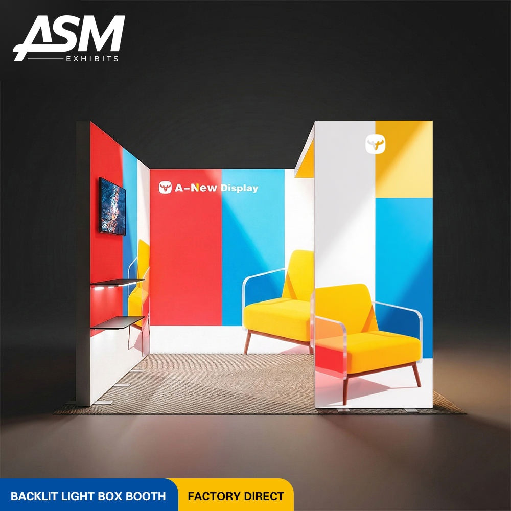 10x10ft Custom Logo Trade Show Display – view 1