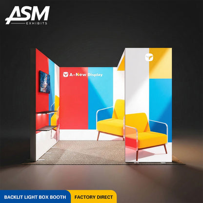 10x10ft Custom Logo Trade Show Display – view 1