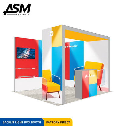 10x10ft Custom Logo Trade Show Display – view 2