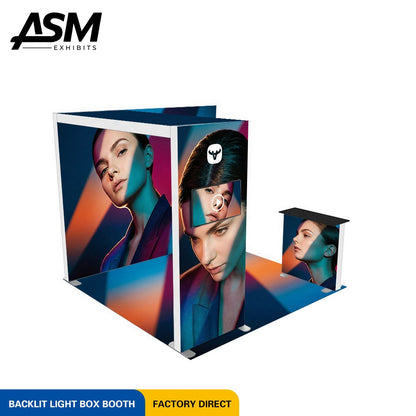 10x10ft Trade Show Booth Free 3D Design – view 2