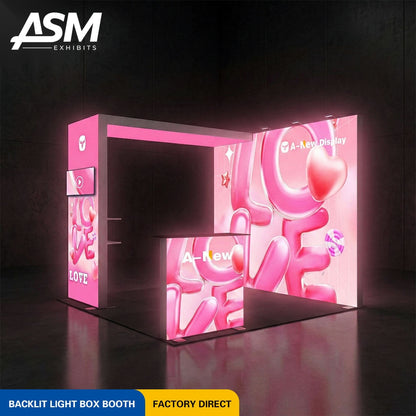 Custom 10x10ft Exhibition Booth Houston TX – view 1