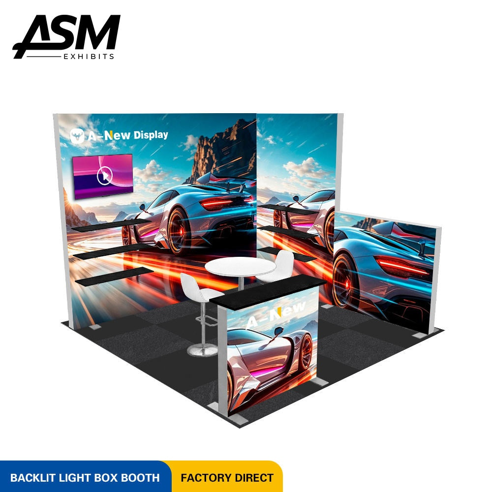 10x10ft Trade Show Booth Fast USA Shipping – view 1