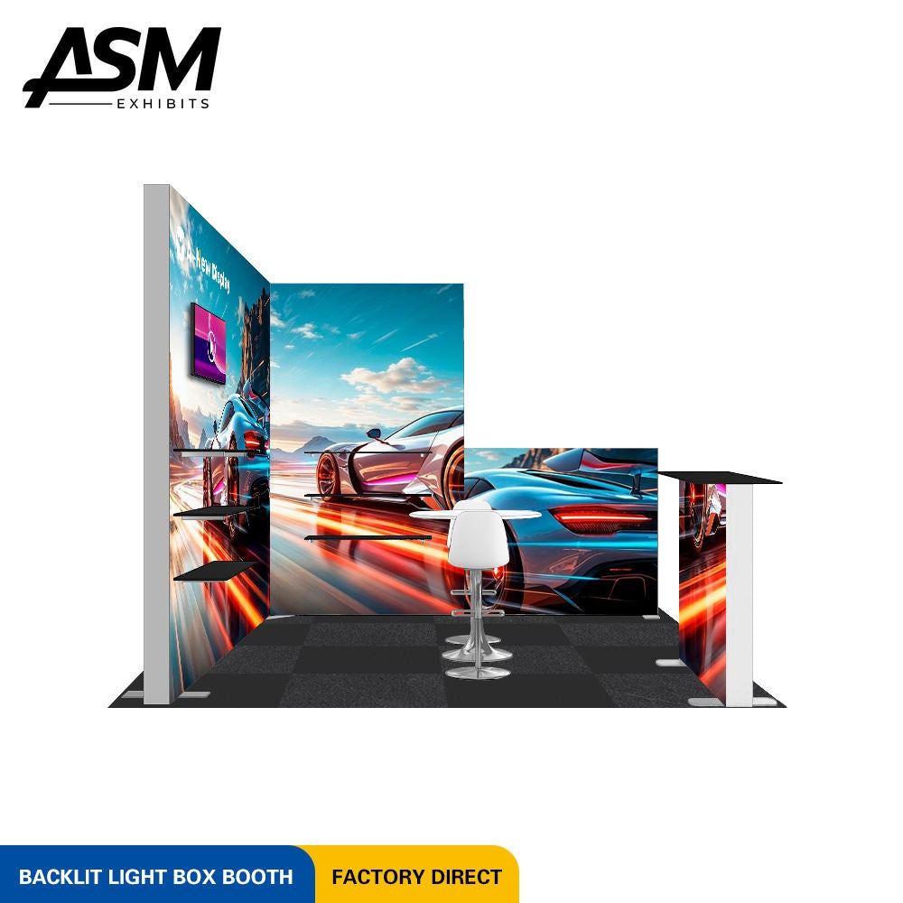 10x10ft Trade Show Booth Fast USA Shipping – view 3