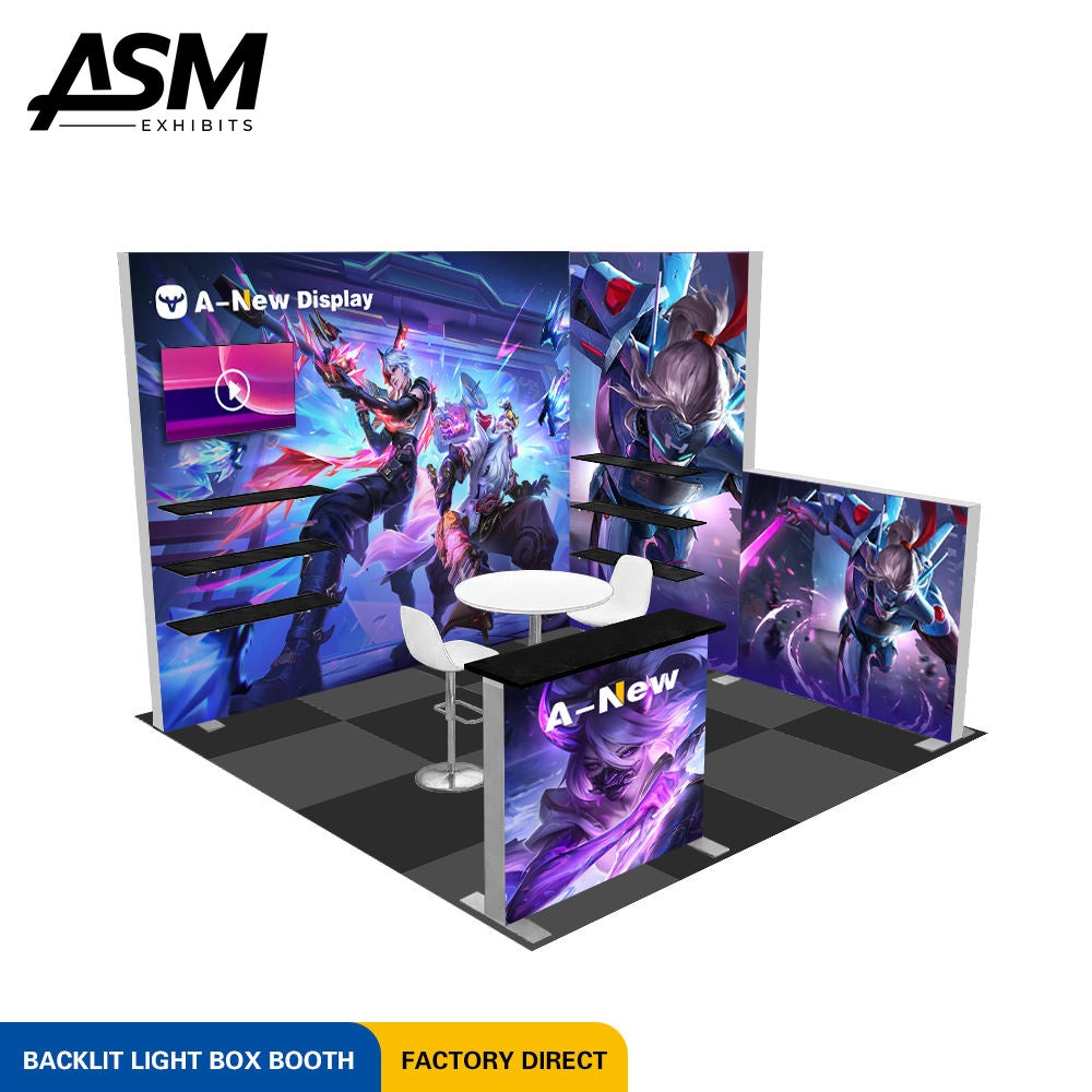 Custom 10x10ft Exhibition Booth Las Vegas – view 1