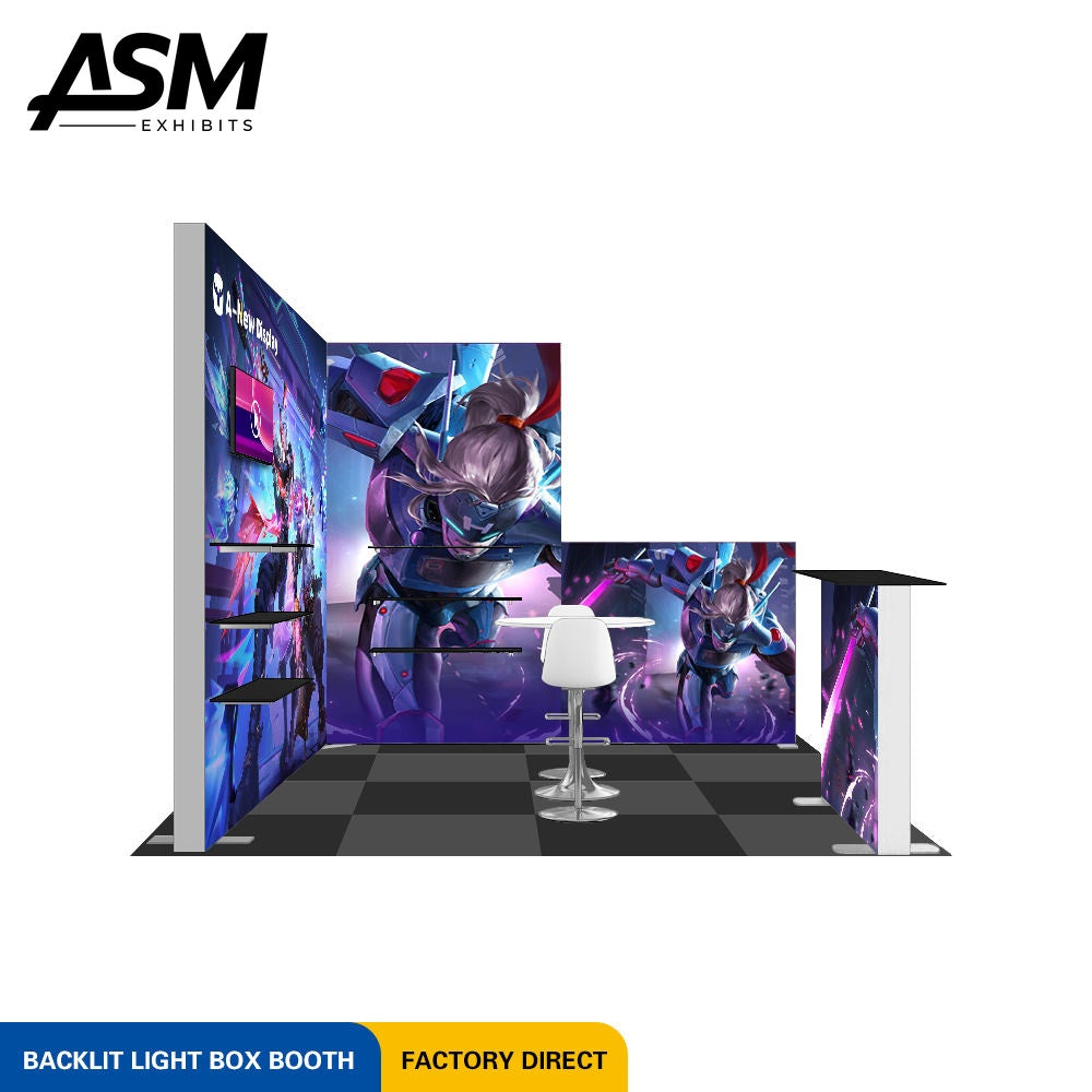 Custom 10x10ft Exhibition Booth Las Vegas – view 3