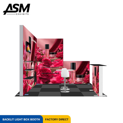 10x10ft Trade Show Booth Dallas Texas – view 3