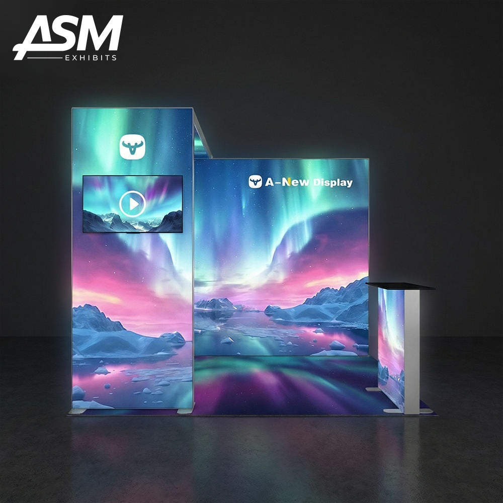 Custom 10x10ft Exhibition Booth Miami FL – view 1