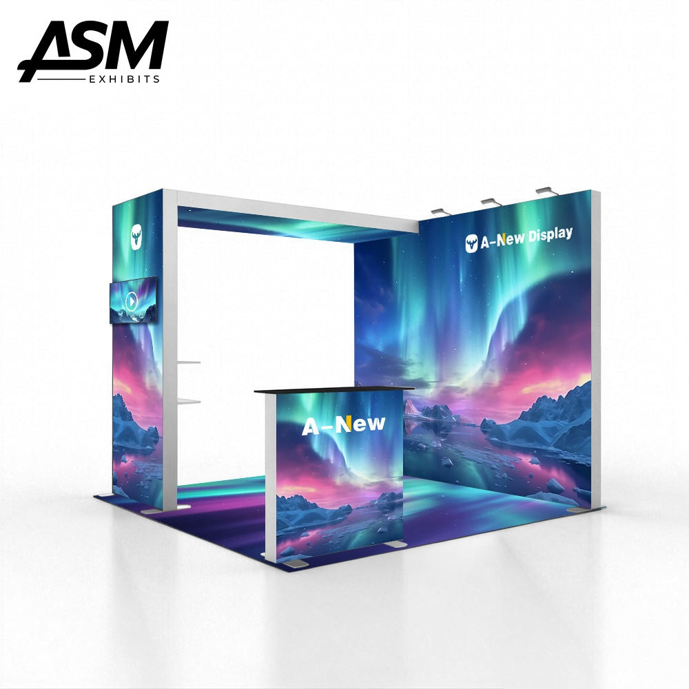 Custom 10x10ft Exhibition Booth Miami FL – view 2