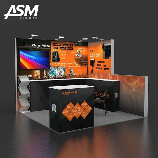 Custom 10x10ft Exhibition Booth Boston MA – view 1