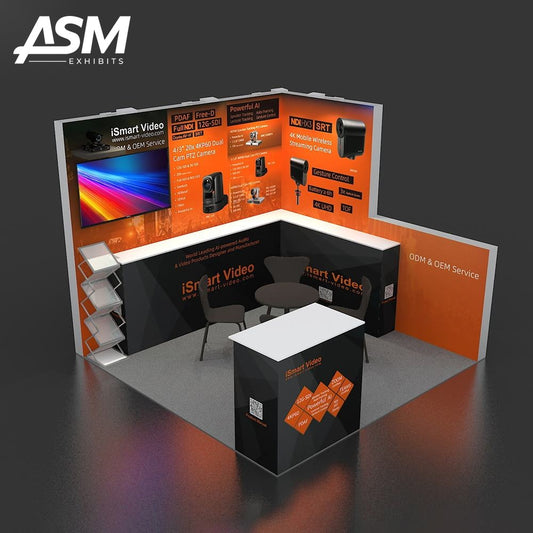 Custom 10x10ft Exhibition Booth Boston MA – view 2
