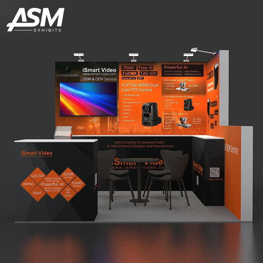 Custom 10x10ft Exhibition Booth Boston MA – view 3