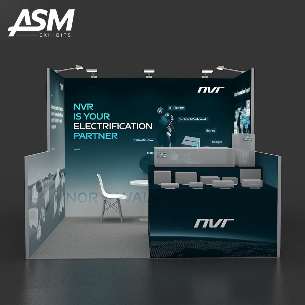 10x10ft Trade Show Booth Minneapolis MN – view 1