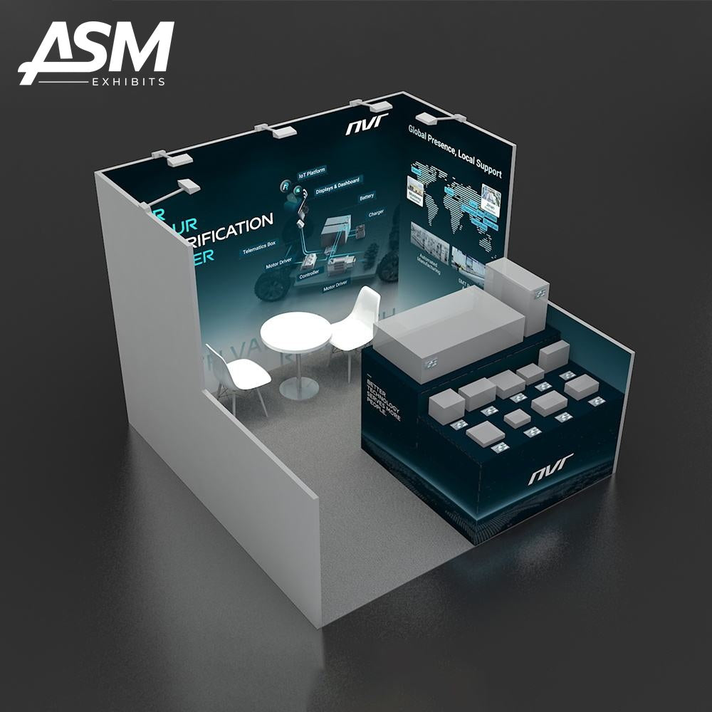 10x10ft Trade Show Booth Minneapolis MN – view 2