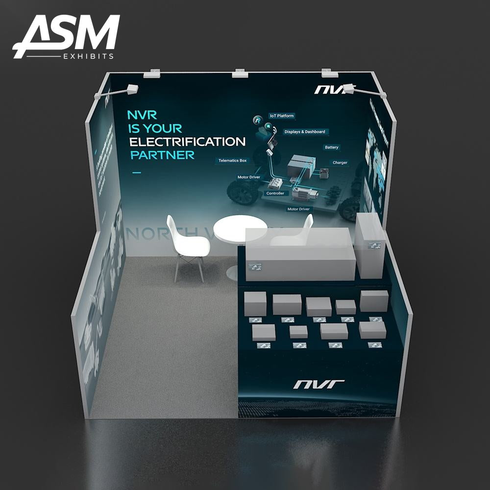 10x10ft Trade Show Booth Minneapolis MN – view 3