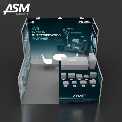 10x10ft Trade Show Booth Minneapolis MN – view 3