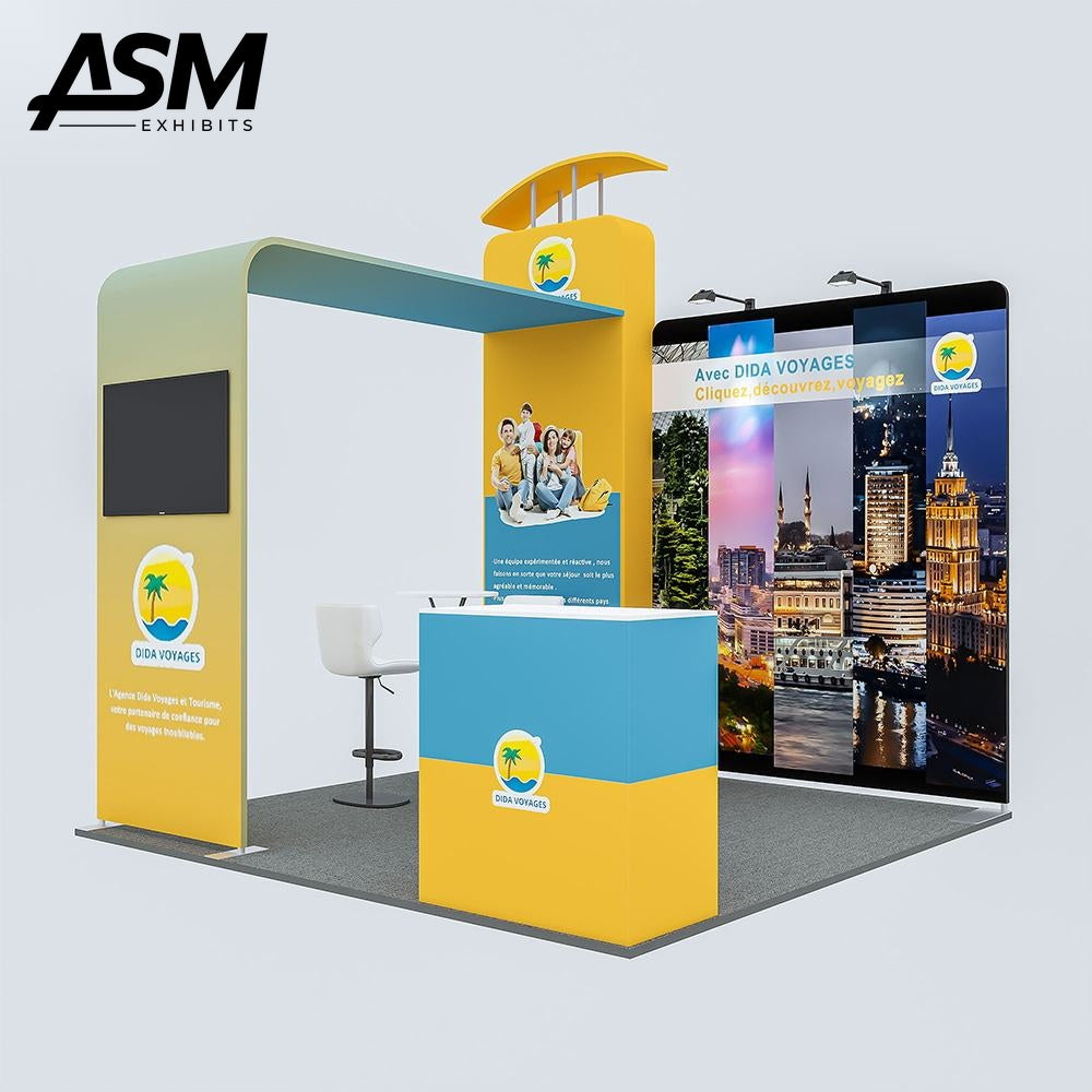10x10ft Trade Show Booth San Francisco CA – view 2