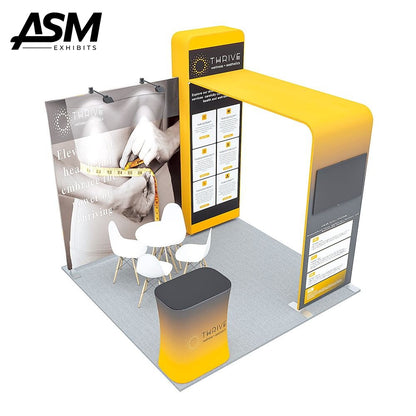 Custom 10x10ft Exhibition Booth Austin TX – view 1