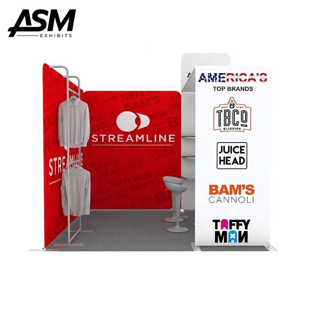 10x10ft Trade Show Booth Charlotte NC – view 3