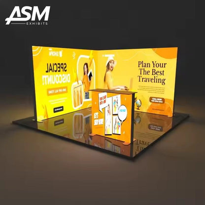 Custom 10x10ft Exhibition Booth New Orleans LA – view 1