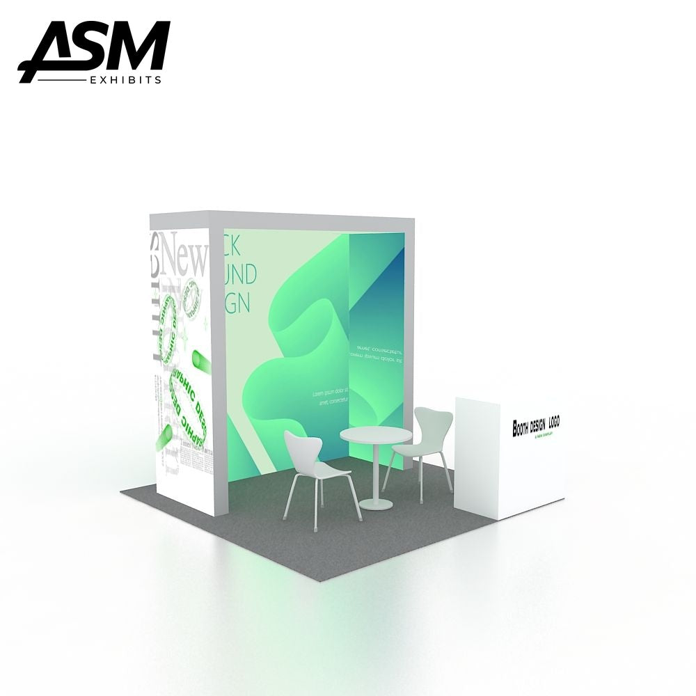 Custom 10x10ft Exhibition Booth Fort Worth TX – view 1