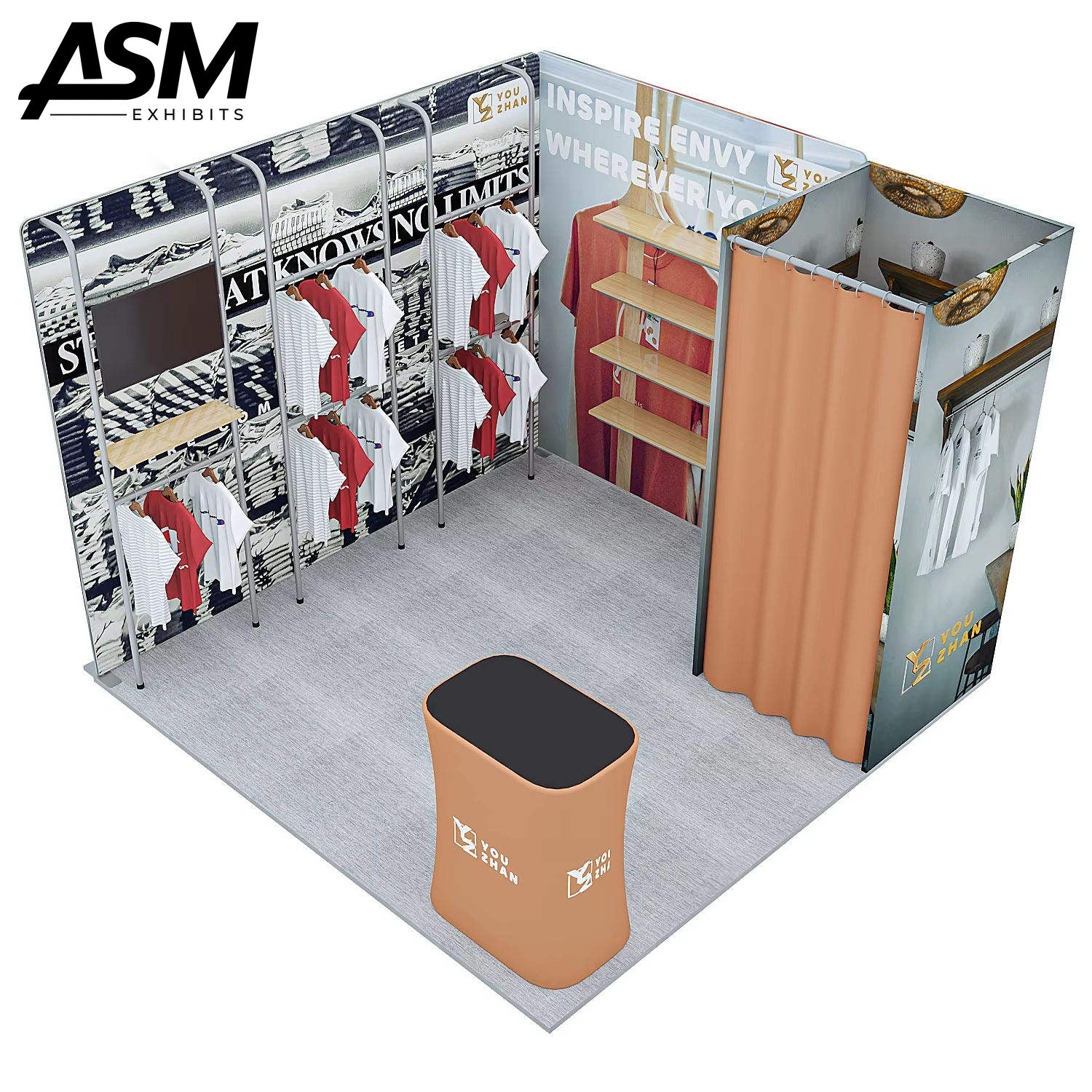 Custom 10x10ft Exhibition Booth Memphis TN – view 1