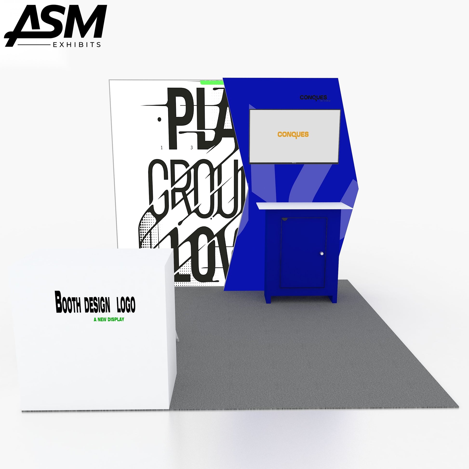 Custom 10x10ft Exhibition Booth Fresno CA – view 2