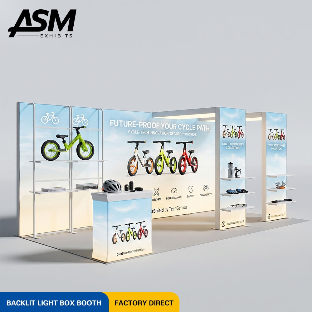 10x20ft Portable Modular Dye Sublimation Exhibition Booth – view 1