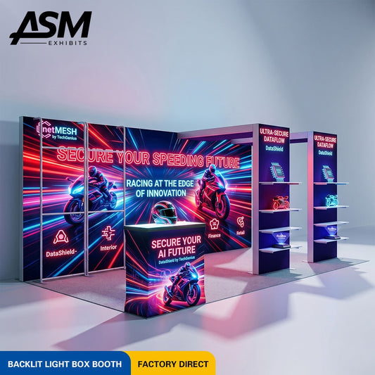 10x20ft Portable Modular Dye Sublimation Exhibition Booth – view 2