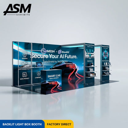 10x20ft Foldable Portable Backlit Exhibition Booth – view 2
