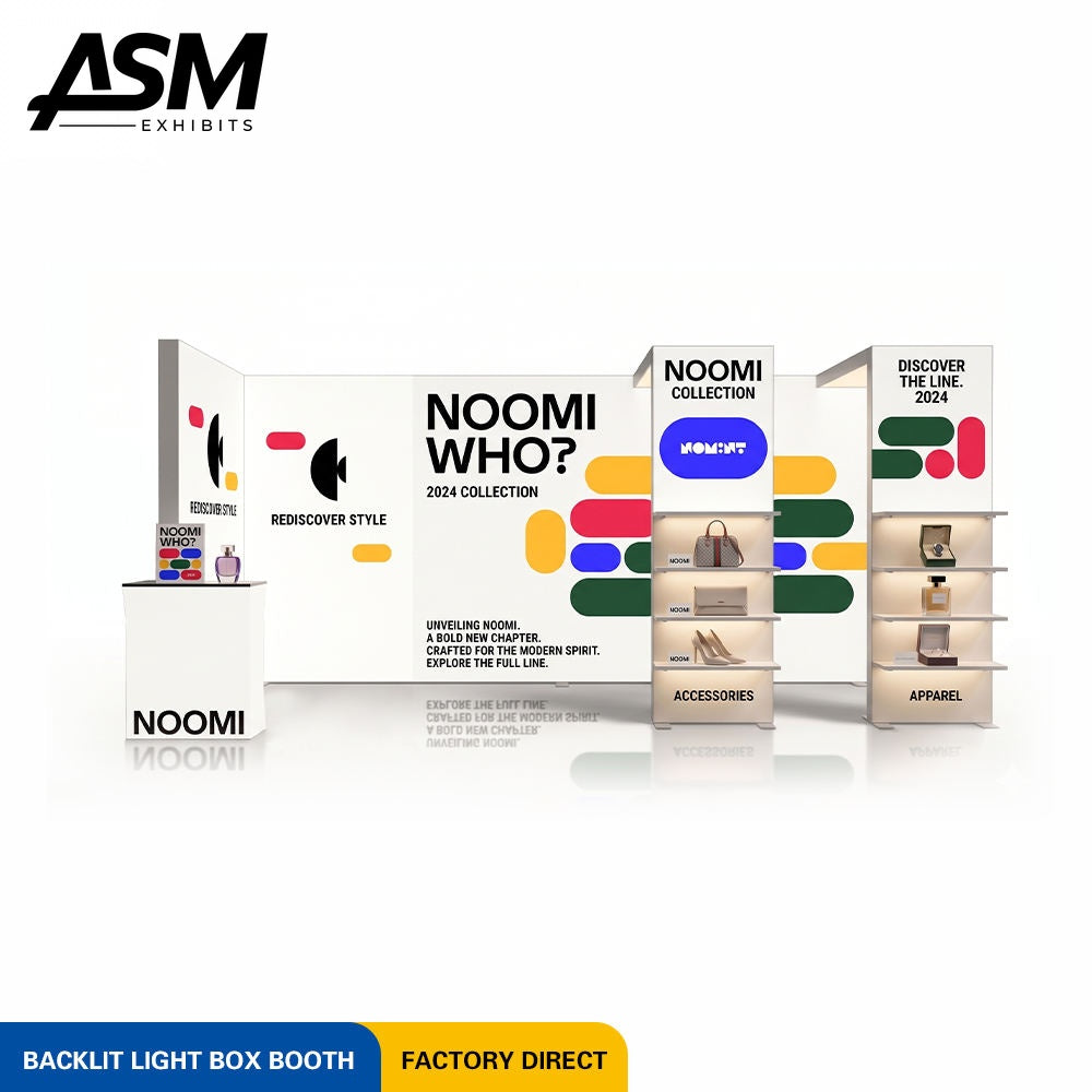 Custom 10x20ft AENW Portable Modular Exhibition Stand – view 1