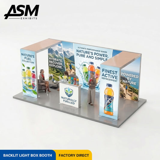 10x20ft ANEW Light Box Backdrop Exhibition Booth – view 2