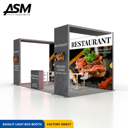 10x20ft (3x6m) Foldable Portable Exhibition Booth – view 1