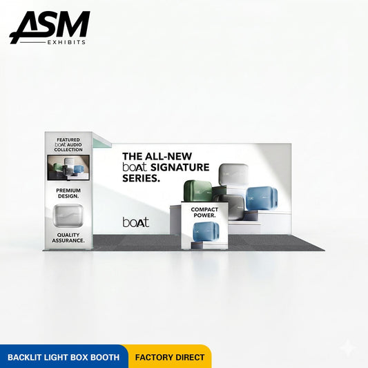 Custom 10x20ft (3x6m) Portable Dye Sublimation Display – view 1