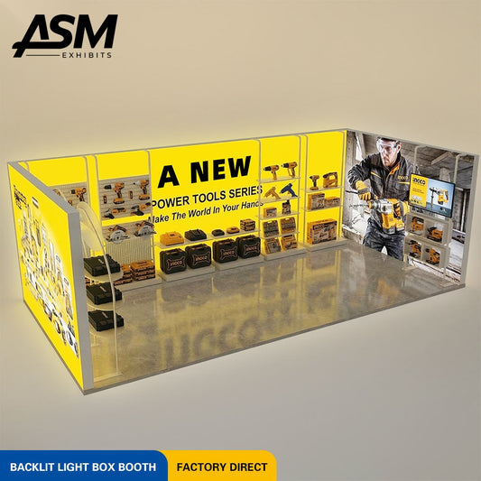 Custom 10x20ft (3x6m) Modular Portable Exhibition Stand – view 1