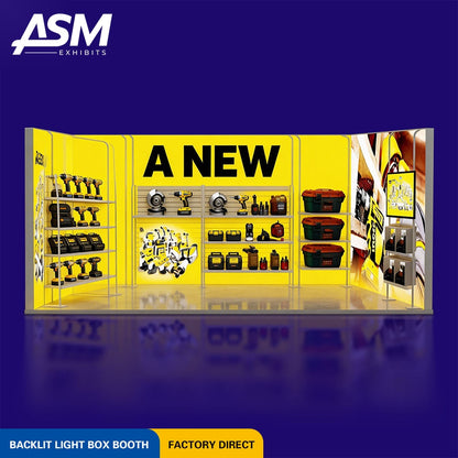 Custom 10x20ft (3x6m) Modular Portable Exhibition Stand – view 2