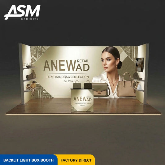 10x20ft (3x6m) Portable Foldable Exhibition Booth USA – view 1