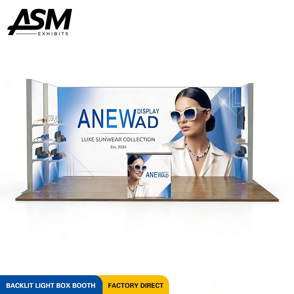 Custom 10x20ft (3x3m) Foldable Modular Exhibition Booth – view 2