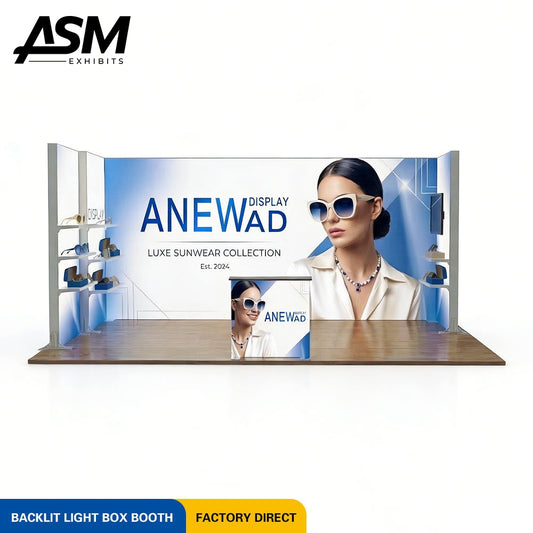 Custom 10x20ft (3x3m) Foldable Modular Exhibition Booth – view 2