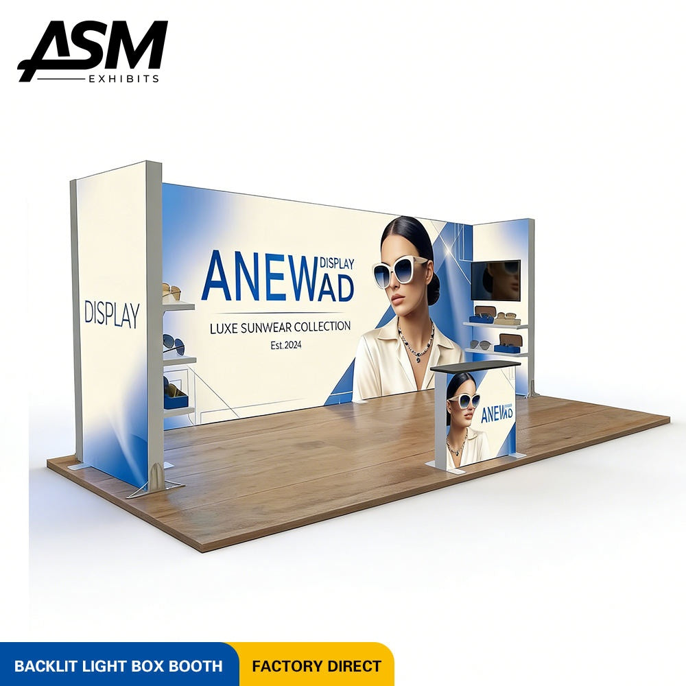 Custom 10x20ft (3x3m) Foldable Modular Exhibition Booth – view 3
