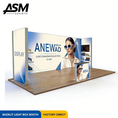 Custom 10x20ft (3x3m) Foldable Modular Exhibition Booth – view 3